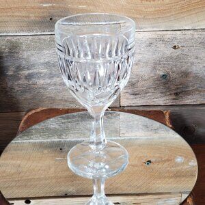 Action of Yugoslavia 24% Lead Crystal Water Goblet 7" - Vintage 80's.  #1